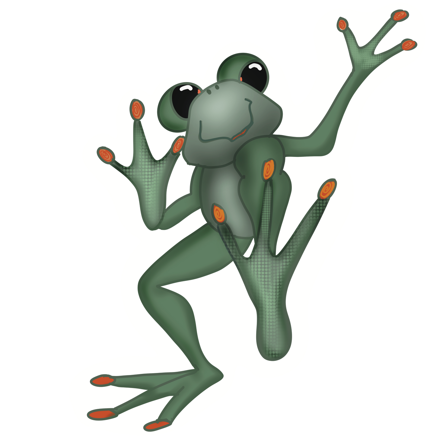 Finnegan Frog Jumping sticker