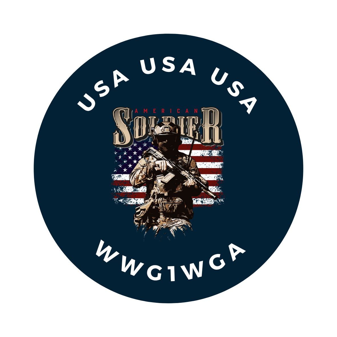 USA USA USA patriot sticker