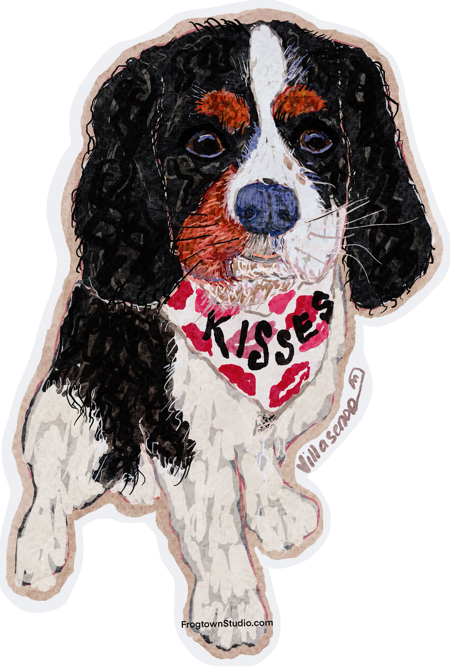 Bandit the dog sticker