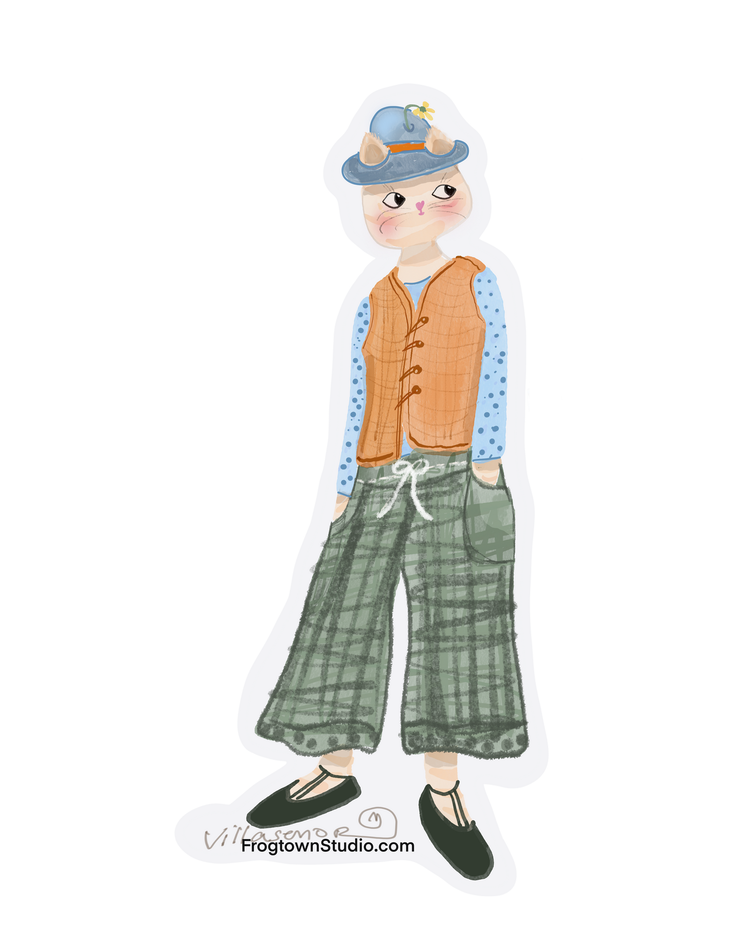 Cat with Hat sticker