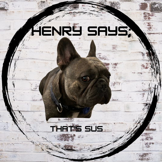 Henry says: that's sus sticker
